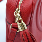 Gucci Soho Disco Bag Bright Red Grained Leather