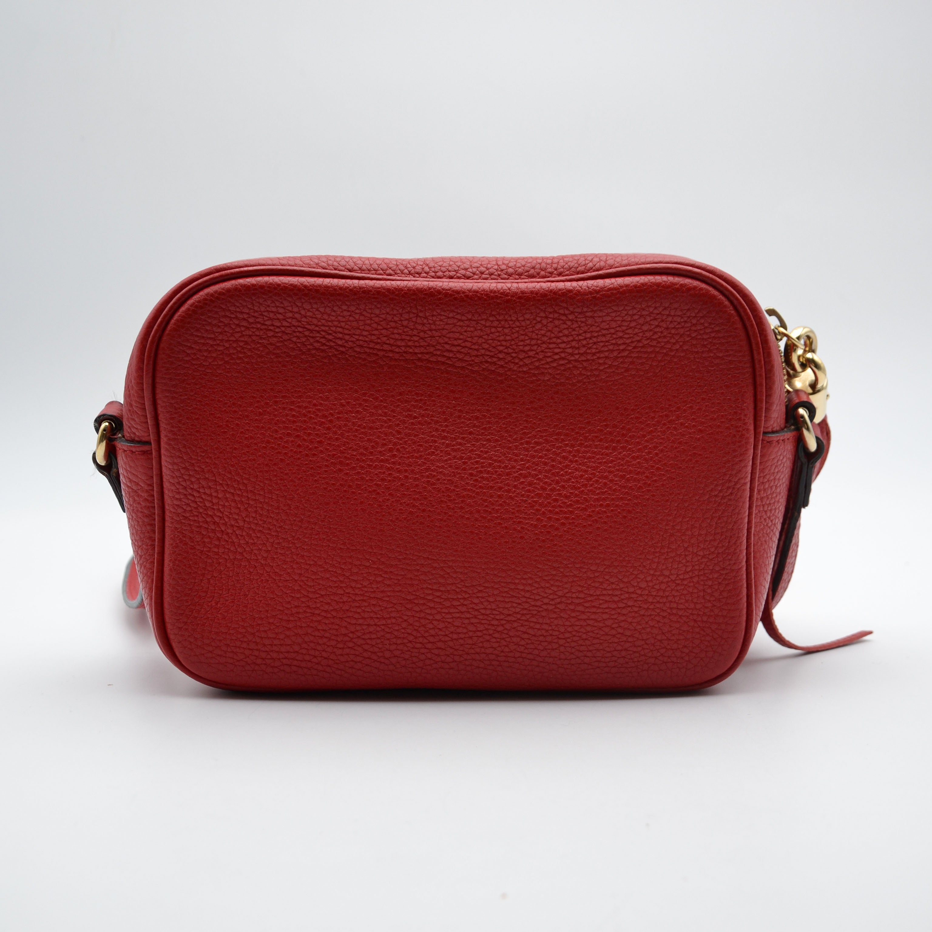 Gucci Soho Disco Bag Bright Red Grained Leather