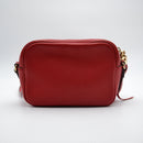 Bolso Gucci Soho Disco de cuero granulado rojo brillante
