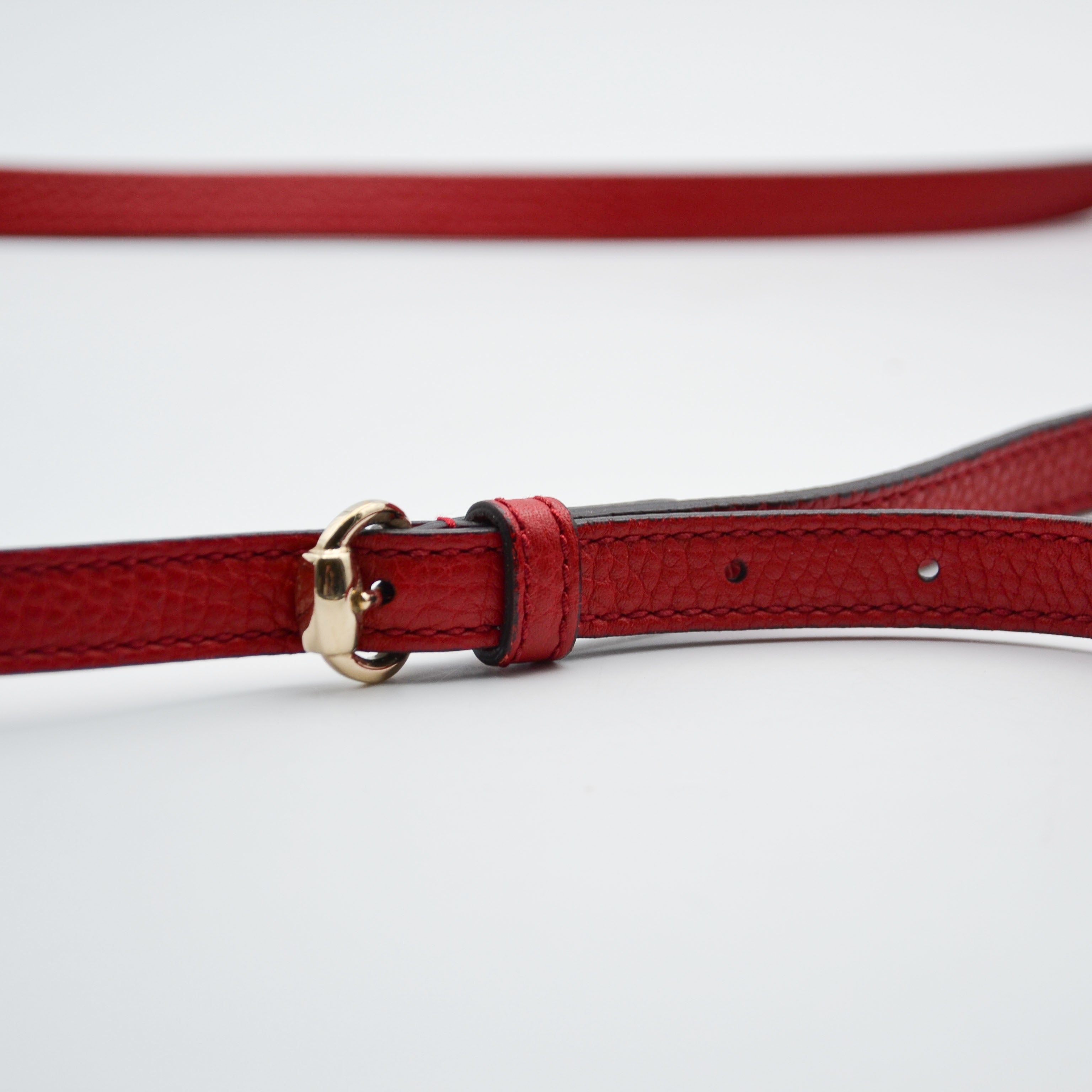 Gucci Soho Disco Bag Bright Red Grained Leather