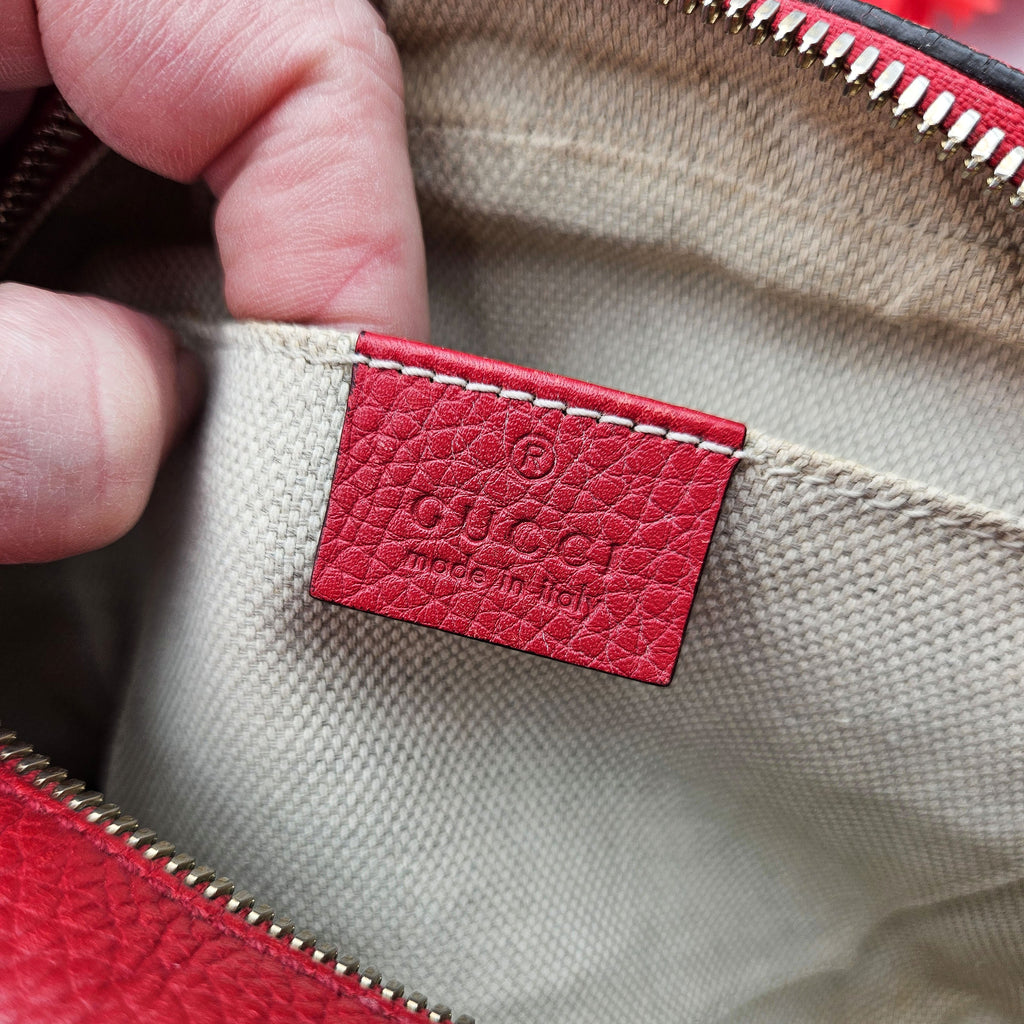 Gucci Soho Disco Bag Bright Red Grained Leather