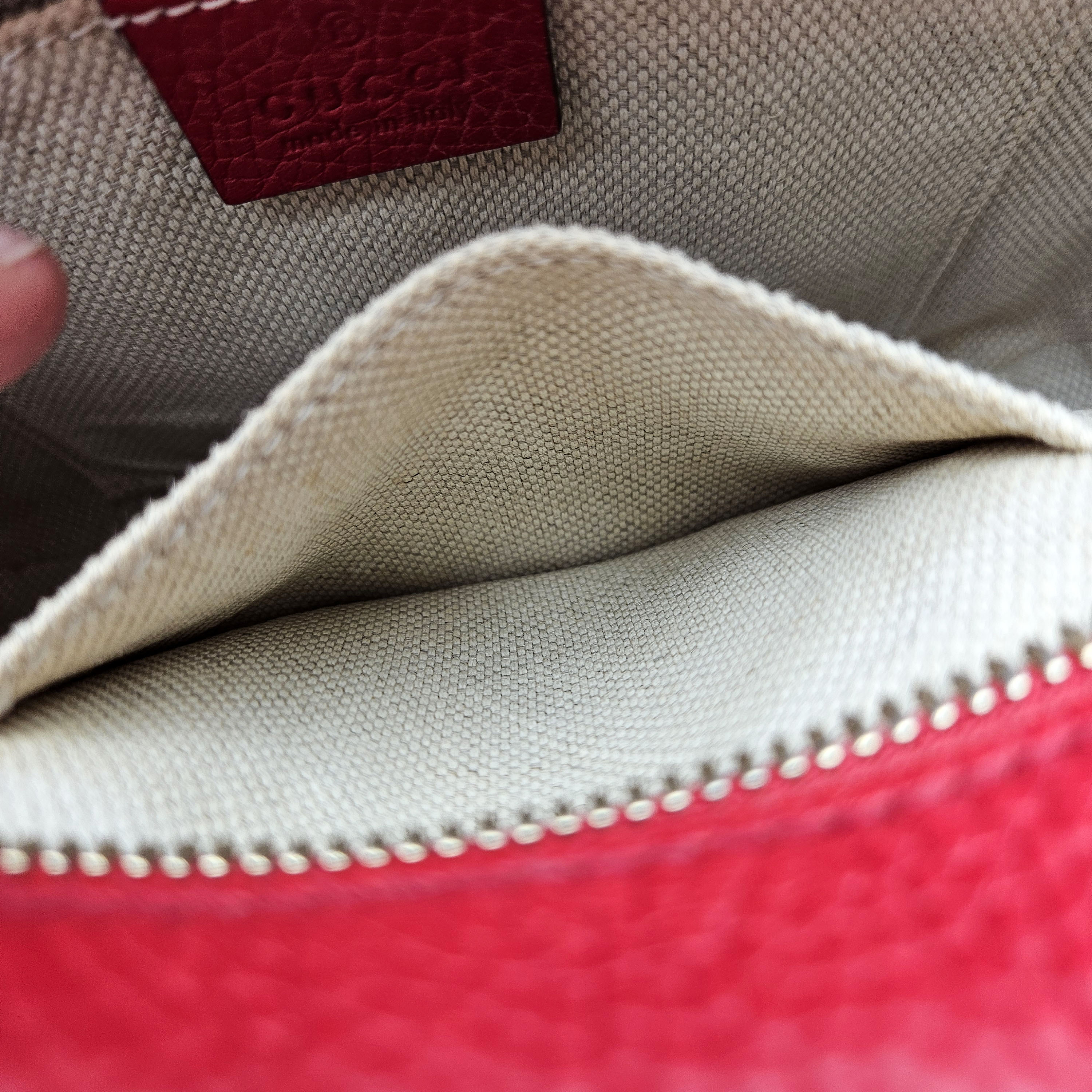 Gucci Soho Disco Bag Bright Red Grained Leather