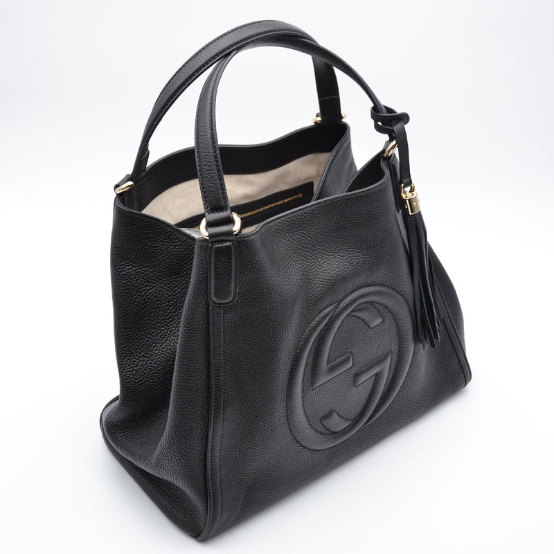 Bolso tote Gucci Soho de cuero granulado