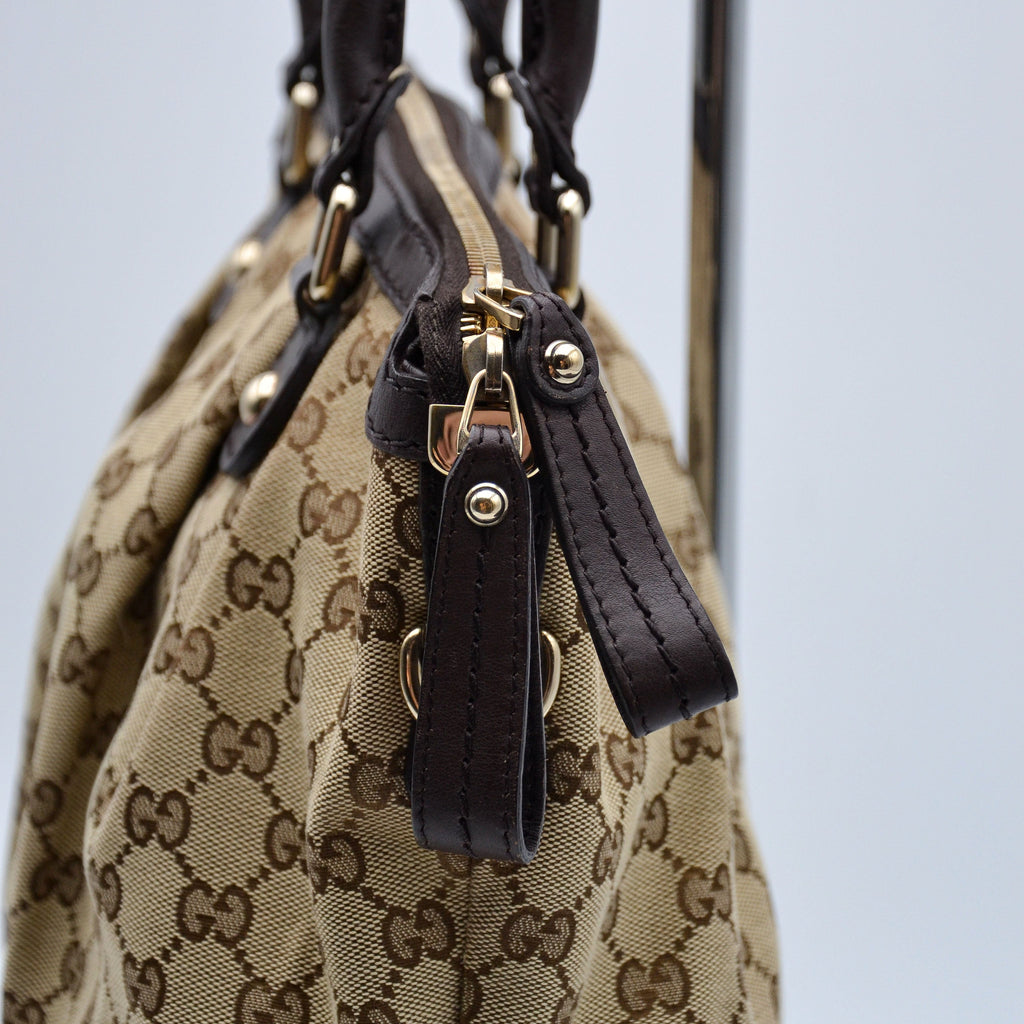 Gucci Sukey Tote Gg Lona Jacquard