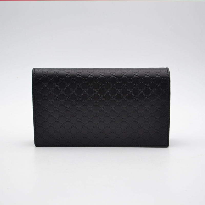Cartera Gucci Con Cadena Microguccissima Negro