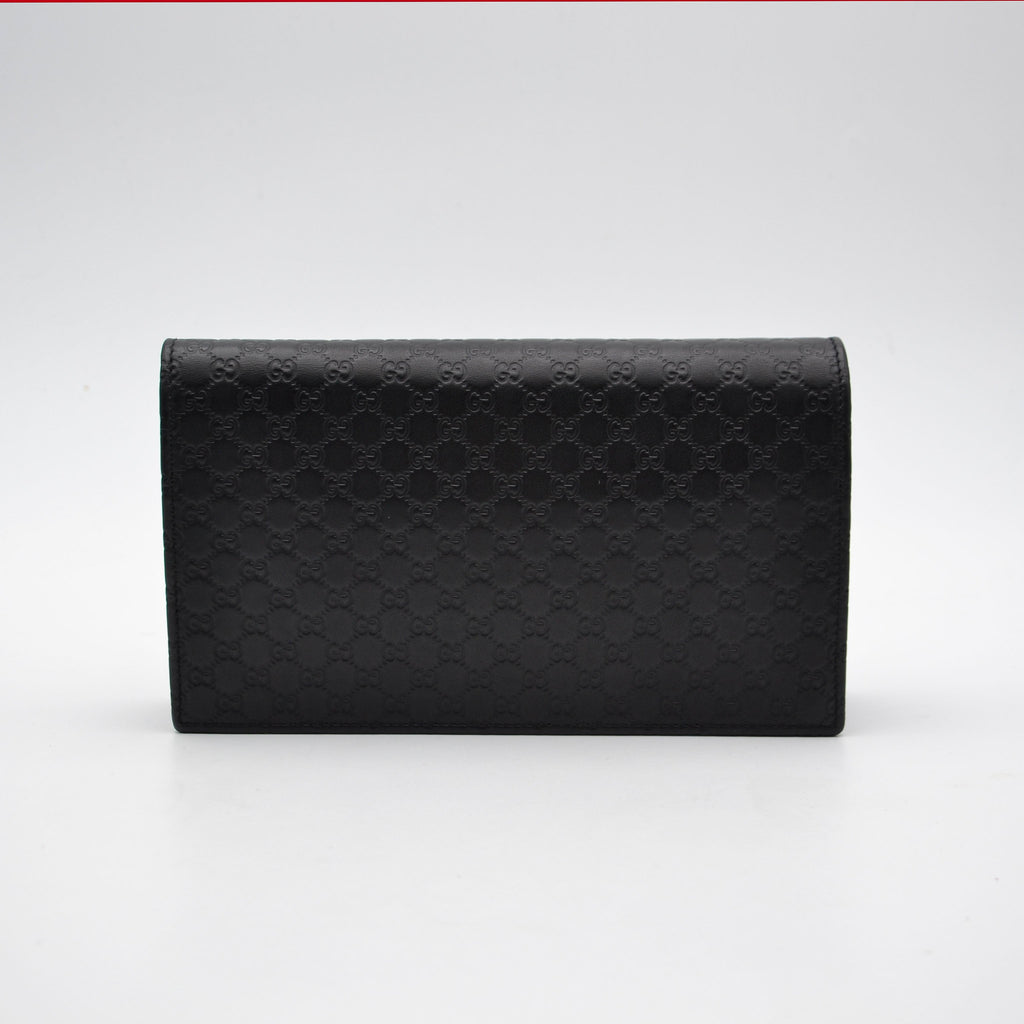 Gucci Wallet On Chain Microguccissima Black