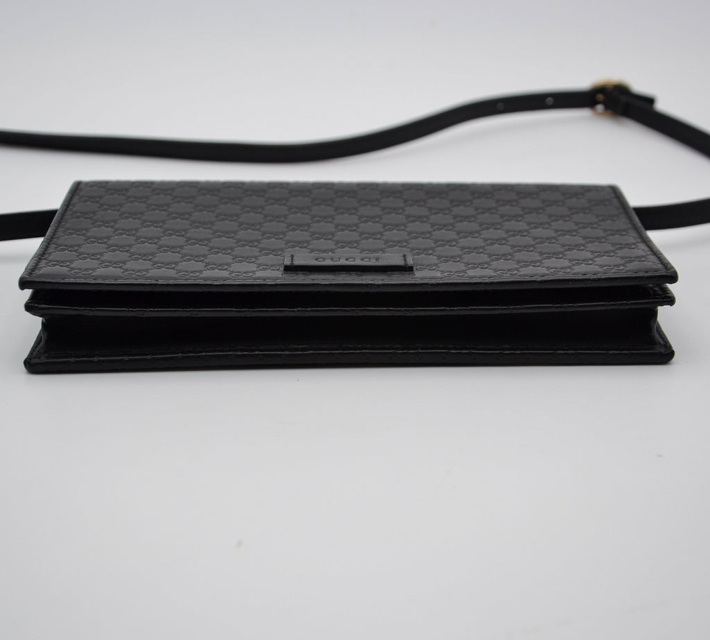 Gucci Wallet On Chain Microguccissima Black