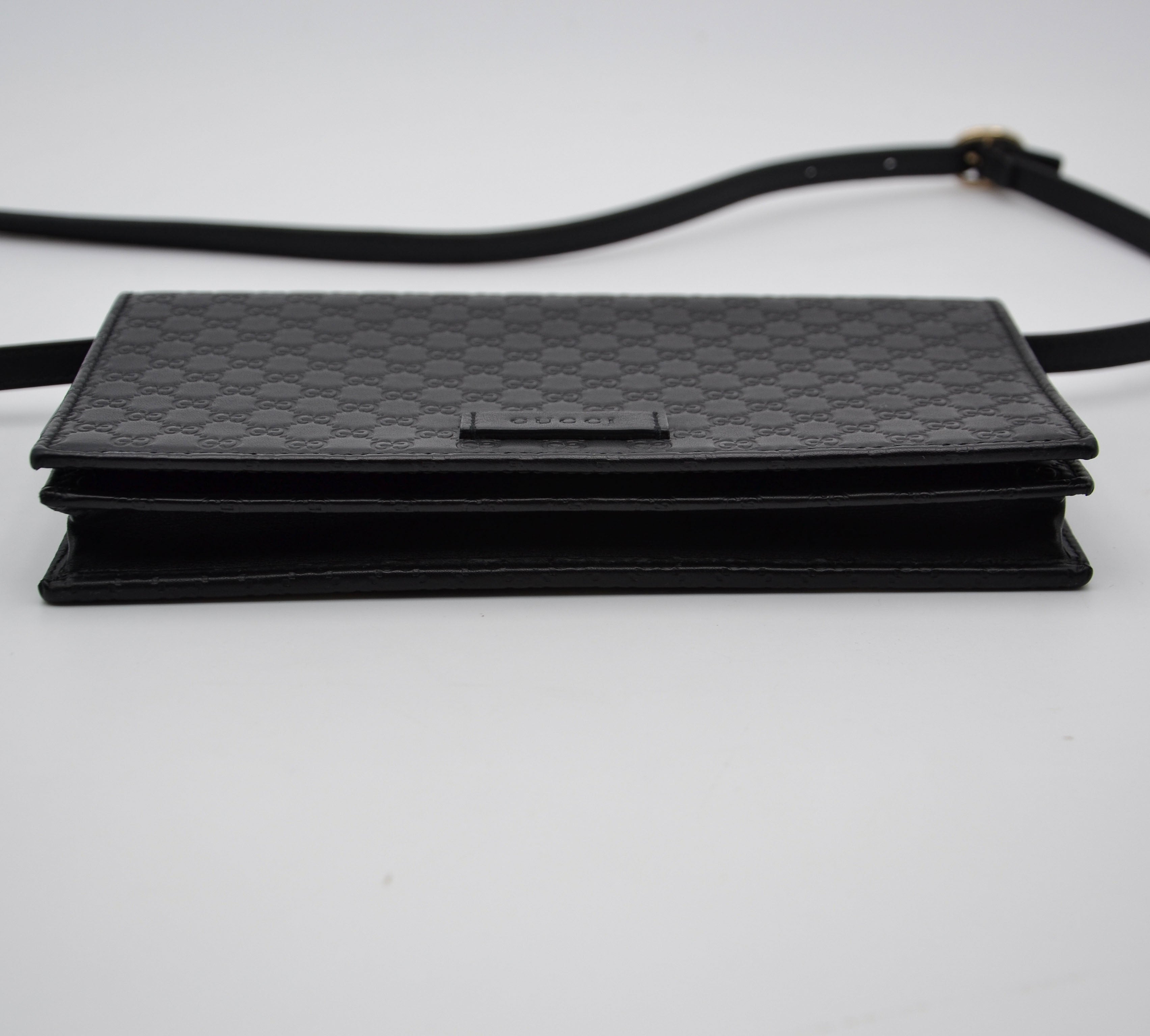 Gucci Wallet On Chain Microguccissima Black