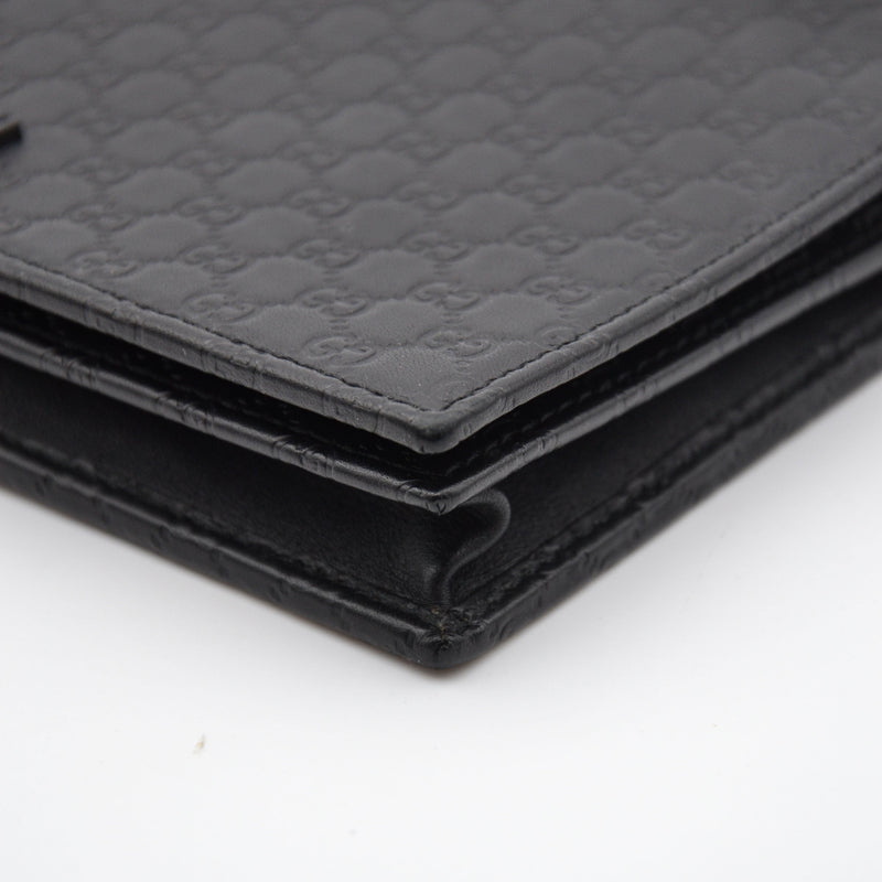 Cartera Gucci Con Cadena Microguccissima Negro