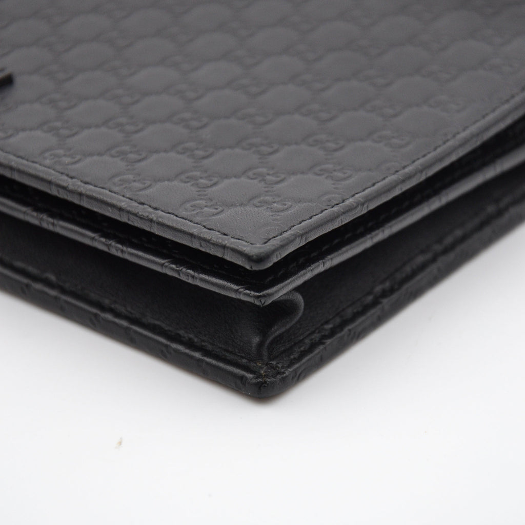 Gucci Wallet On Chain Microguccissima Black