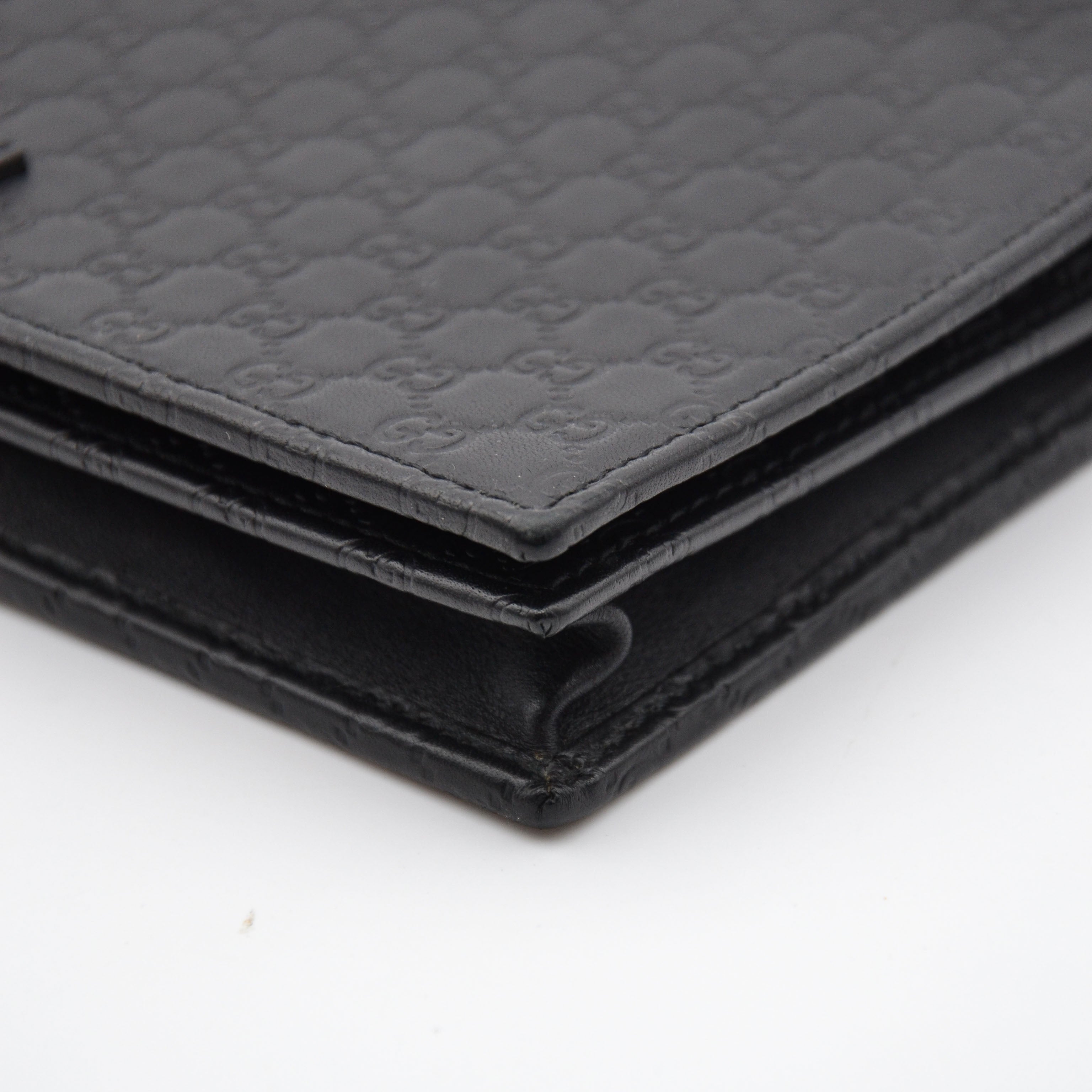 Gucci Wallet On Chain Microguccissima Black