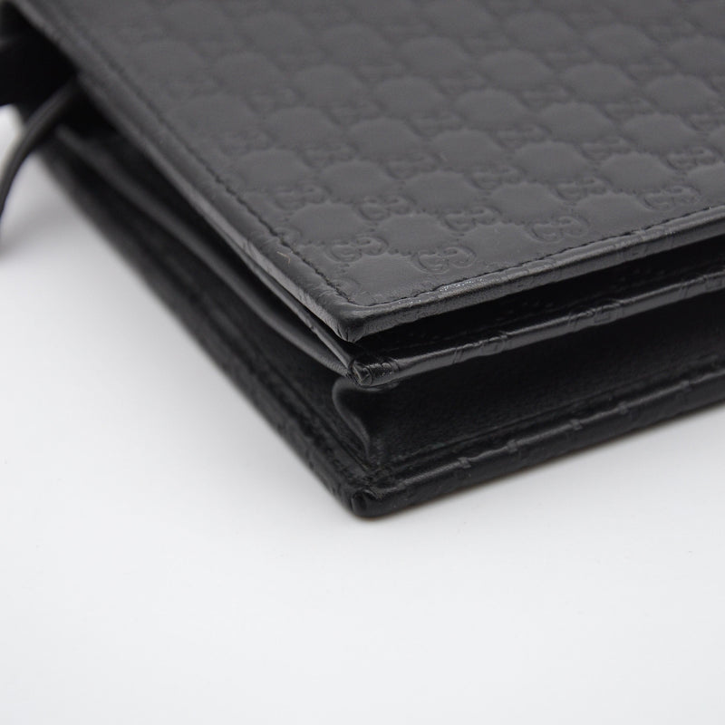 Cartera Gucci Con Cadena Microguccissima Negro