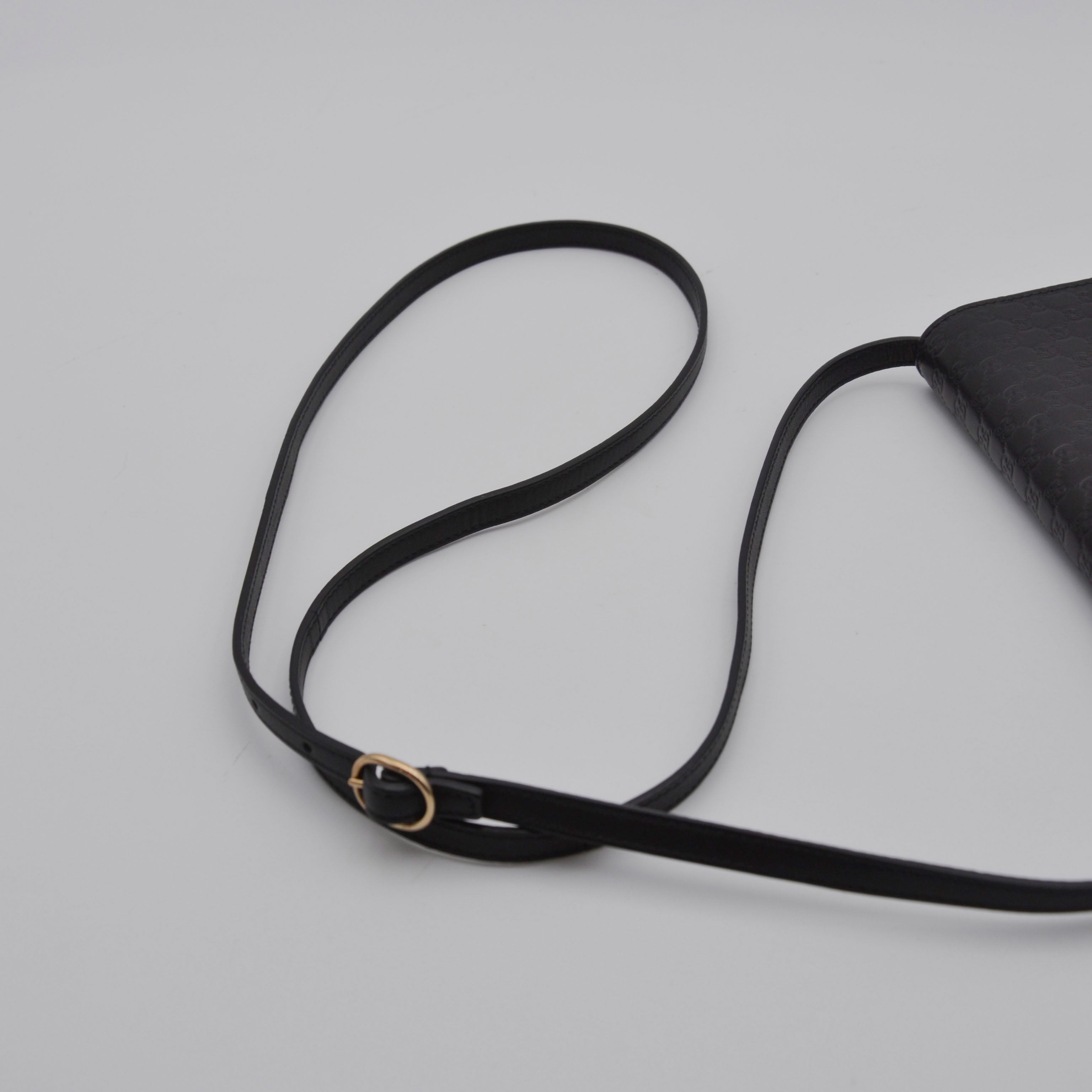 Gucci Wallet On Chain Microguccissima Black