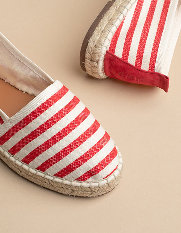 Espadrilles Guethary - Toile Rouge - Femme