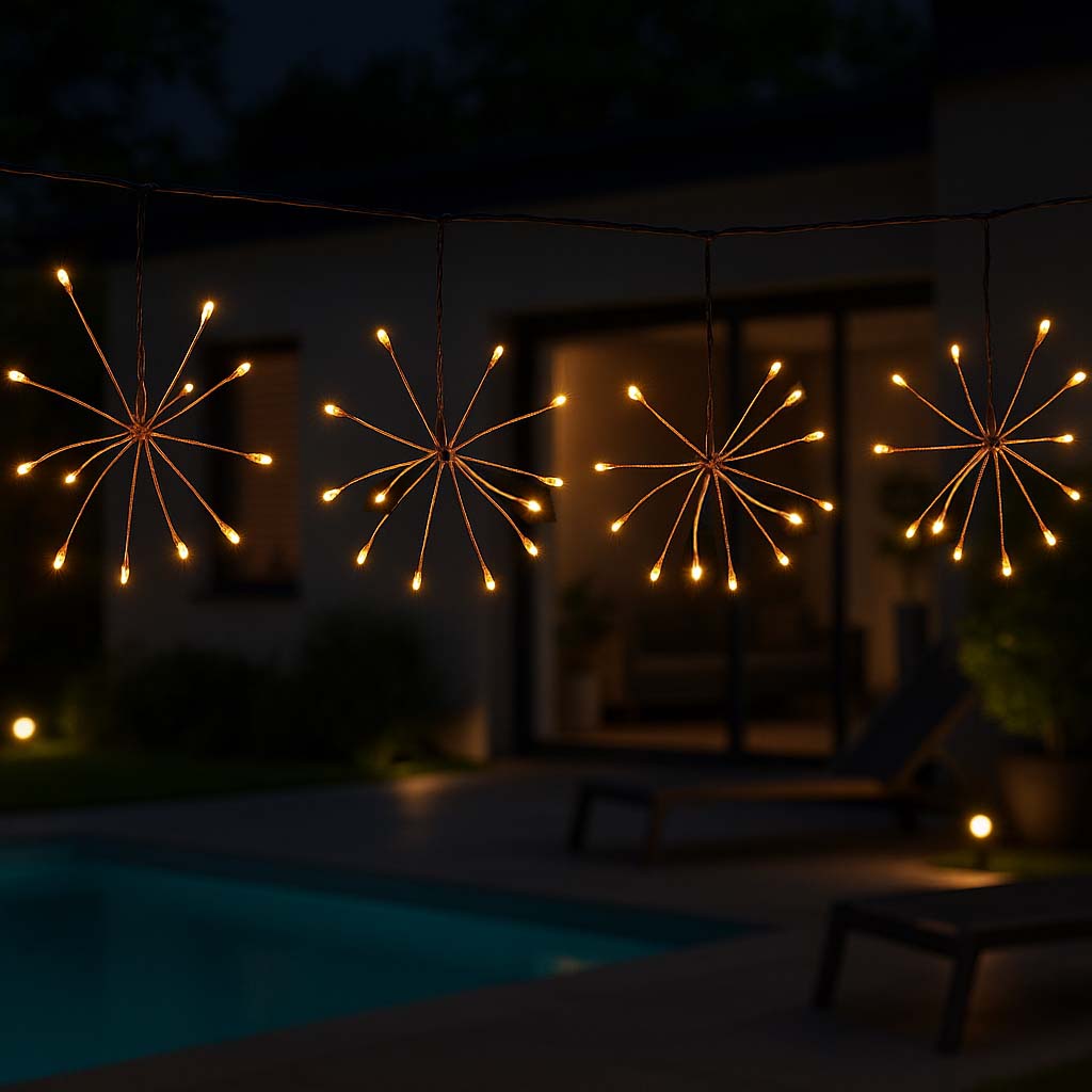 Fireworks - Guirlande Solaire - Cuivre - Cuivre