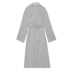 Long Iridescent Linen Kimono - Grey
