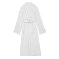Kimono largo de lino tornasolado - Blanco
