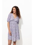 Robe Courte Imprimée Femme - Naturel Imprime
