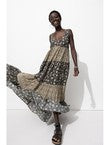 Robe Dos-nu Imprimée Femme - Noir Imprime