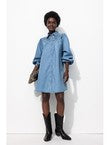 Robe-chemise Perlée Femme - Jeans Uni Fonce