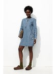 Robe Courte en Jean Femme - Jeans Uni Fonce