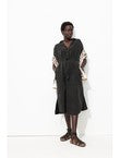 Robe Midi en Gaze de Coton - Gris Uni Fonce