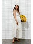 Robe en Broderie Anglaise - Naturel Uni Clair