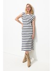 Robe T-shirt - Bleu Raye
