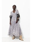 Robe Longue Imprimée Femme - Naturel Imprime