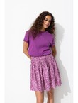 Jupe Courte Éco-conçue - Violet Imprime