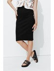 Jupe Crayon Femme - Noir Uni Fonce