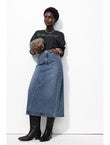 Jupe Longue en Jean Femme - Jeans Uni Fonce