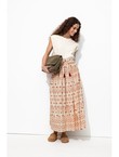 Jupe Jupon Imprimée Femme - Naturel Imprime
