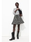 Jupe en Broderie Anglaise - Noir Imprime