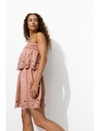 Jupe Courte Broderie Anglaise - Rose Uni Colore