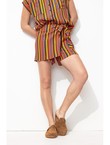 Short Rayé Femme - Multicolore Raye