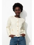 Cardigan Style Mademoiselle - Naturel Uni Clair