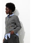 Cardigan Style Mademoiselle - Gris Uni Fonce