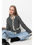 Cardigan Style Mademoiselle - Noir Imprime