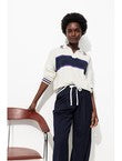 Pull Polo Rayé Femme - Naturel Raye