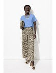 Pantalon Large Léopard Femme - Naturel Imprime