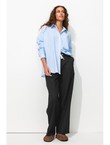 Pantalon de Tailleur Jogpant - Noir Uni Fonce