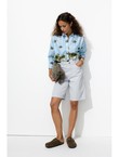Bermuda en Jean Femme - Bleu Uni Colore