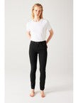 Ernest Jean Skinny Push Up - Noir Uni Fonce