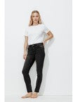 Ernest Jean Skinny Push Up - Jeans Uni Fonce