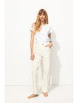Basile Jean Droit High Rise - Naturel Uni Clair