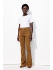 Eugene Jean Flare Femme - Marron Uni Fonce