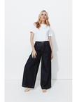 Jean Extra-large Taille Haute - Jeans Uni Fonce
