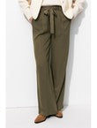 Pantalon Large Version Longue - Kaki Uni Fonce