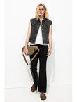 Pantalon en Jersey Fluide - Noir Uni Fonce